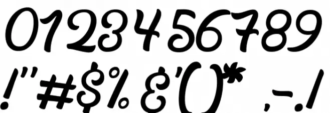 Blanchope Regular Font OTHER CHARS