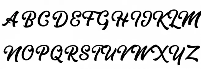 Blanchope Regular Шрифта ВЕРХНИЙ