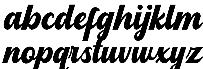 Blanderman Font LOWERCASE