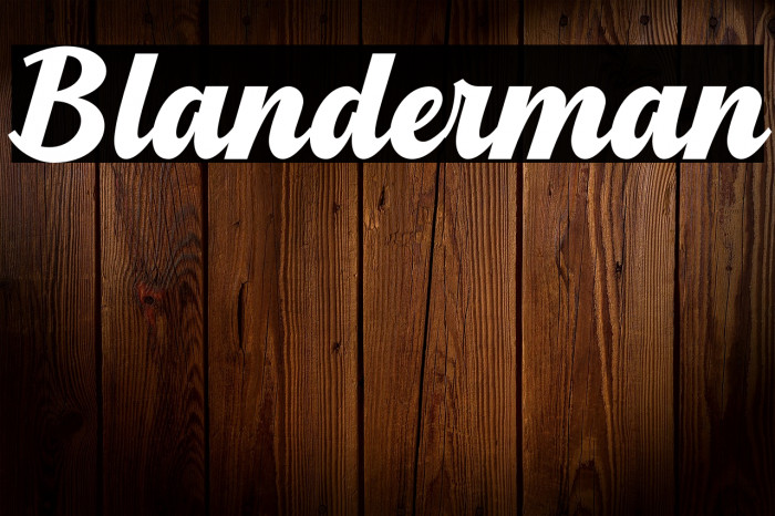 Blanderman Example 1