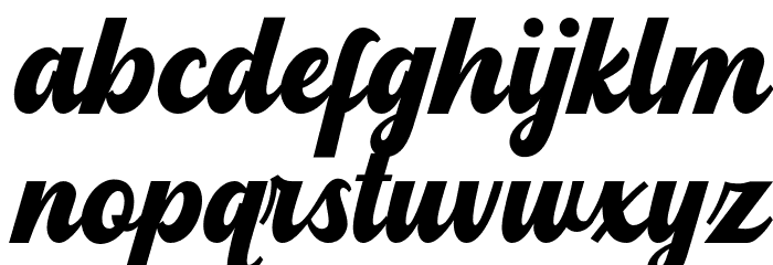Blanderman Font LOWERCASE