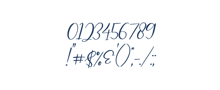 Blandita Italic Other Characters