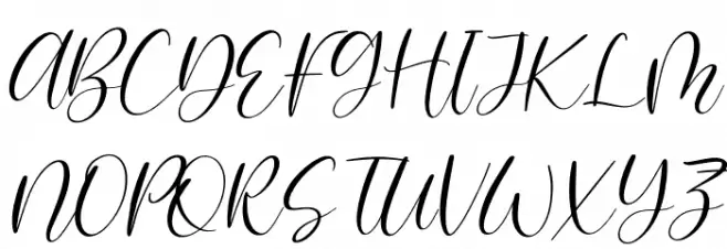 Blandita Italic Schriftart Groß