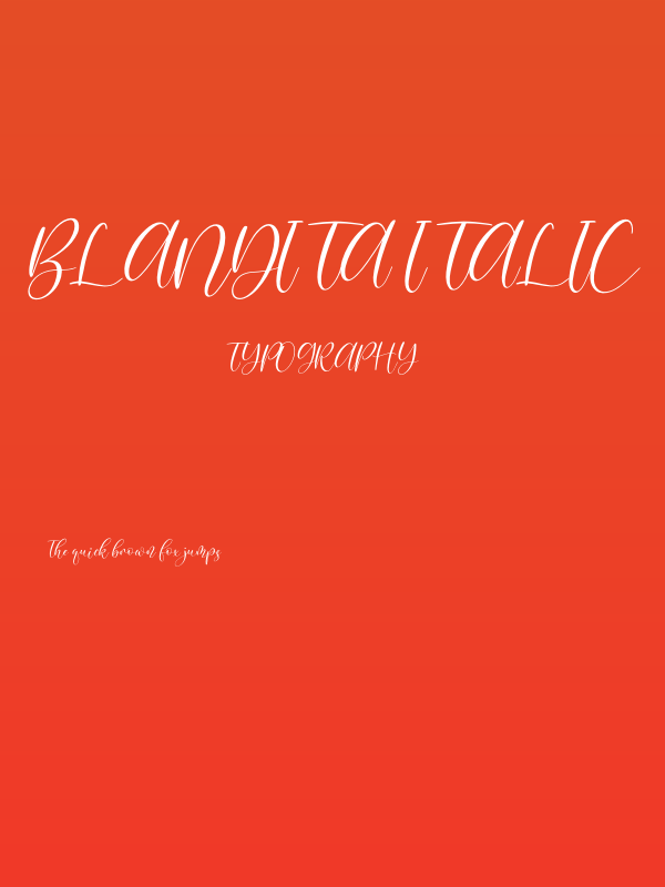 Blandita Italic Poster