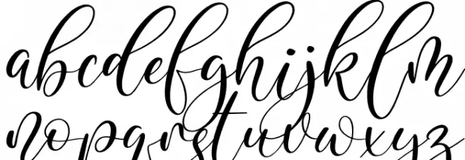 Blandita Italic फ़ॉन्ट लोअरकेस