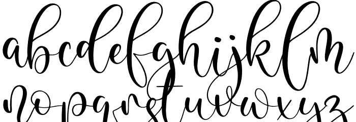Blandita Font LOWERCASE