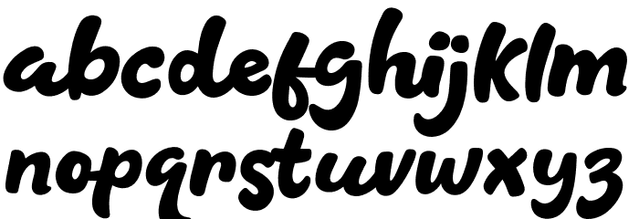 Blang Pidie 字体 小写