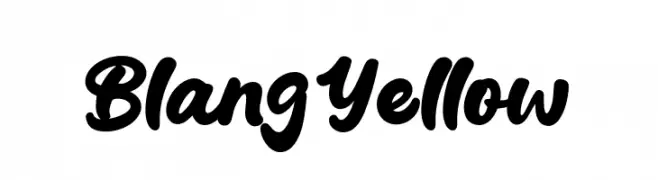 Blang Yellow  Frei Schriftart Herunterladen