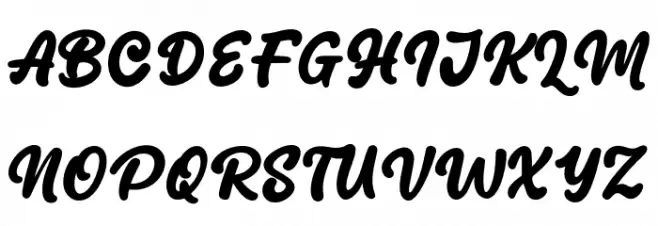 Blang Yellow Schriftart Groß