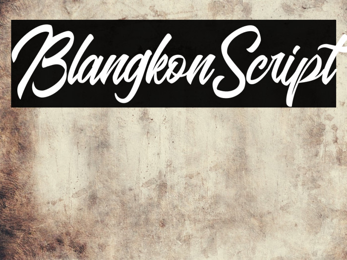 BlangkonScript फ़ॉन्ट examples