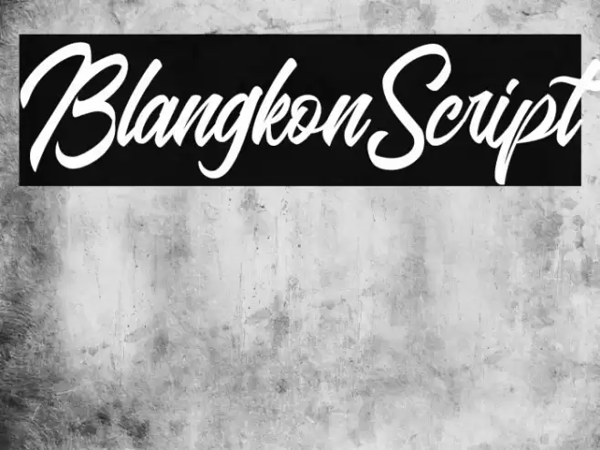 BlangkonScript Schriftart examples