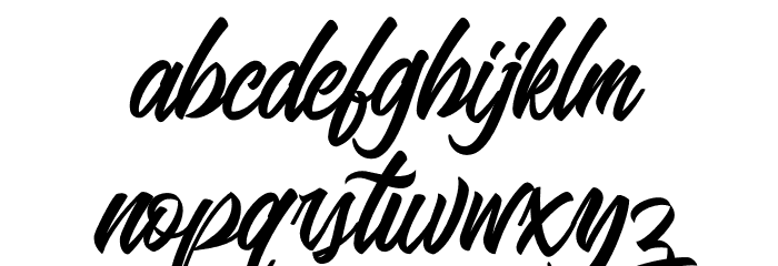 BlangkonScript फ़ॉन्ट लोअरकेस