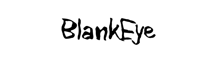 Blank Eye  font caratteri gratis