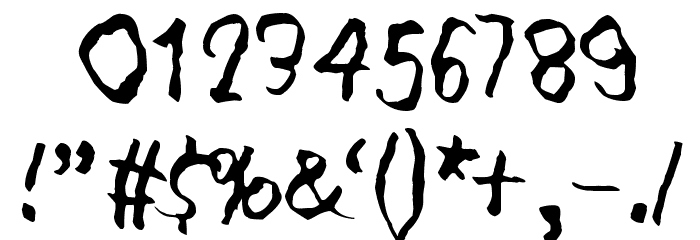 Blank Eye Font OTHER CHARS