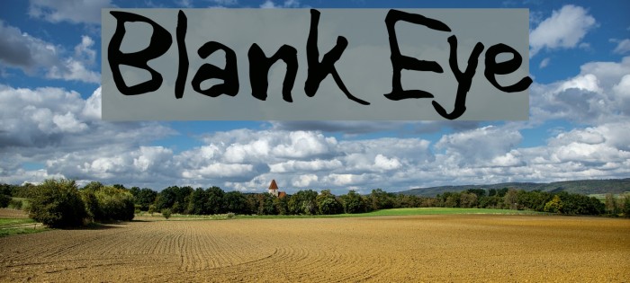 Blank Eye Font examples