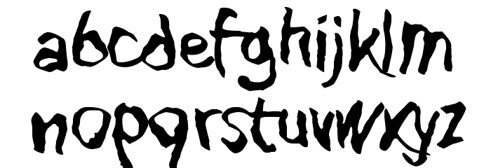 Blank Eye Font LOWERCASE