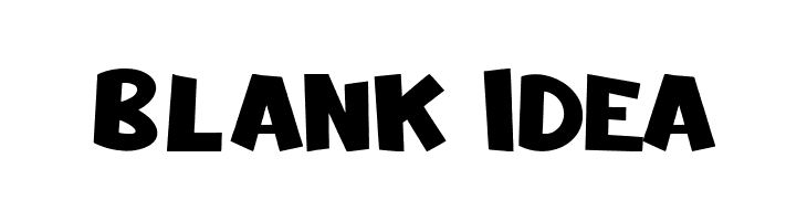 Blank Idea  Free Fonts Download
