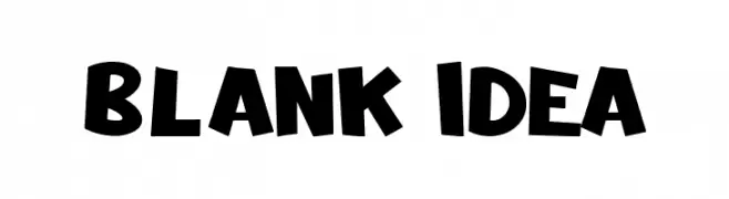Blank Idea  Frei Schriftart Herunterladen