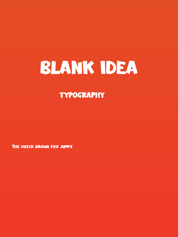 Blank Idea Poster
