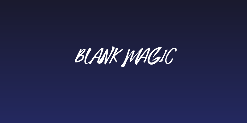 Blank Magic Social Header