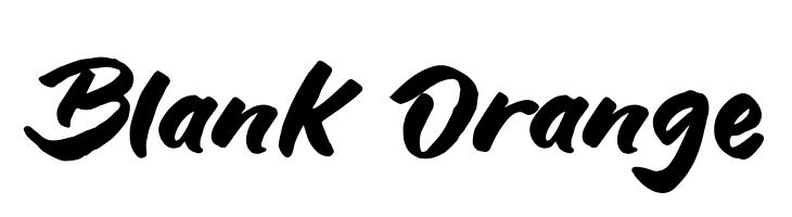 Blank Orange  font caratteri gratis