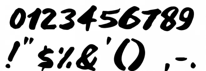 Blank Orange Font OTHER CHARS