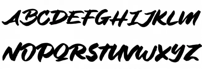 Blank Orange Font UPPERCASE