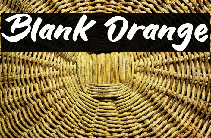 Blank Orange Example 1