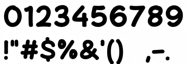 Blank Place Font OTHER CHARS