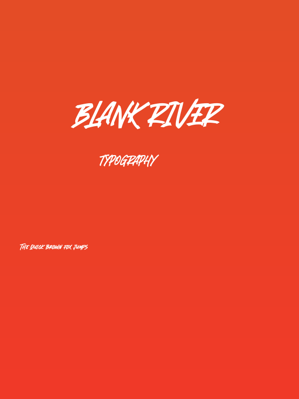 Blank River Poster