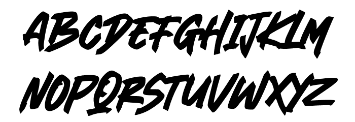 Blank River Font LOWERCASE