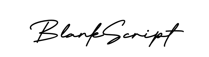 Blank Script  Frei Schriftart Herunterladen