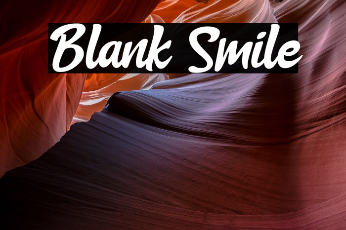 Blank Smile Font examples
