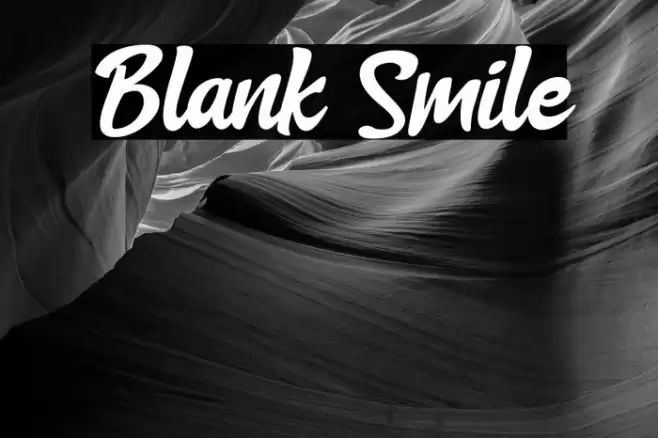 Blank Smile Font examples