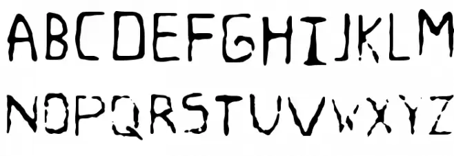 Blank Spots Regular 字体 大写
