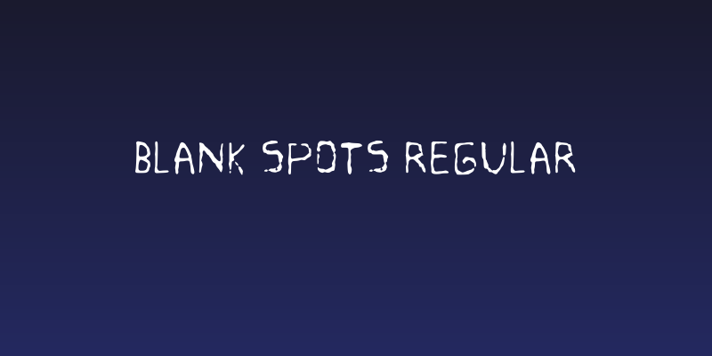 Blank Spots Regular Social Header