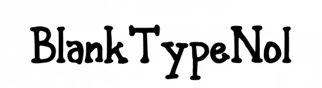 Blank Type Nol  Descarca Fonturi Gratis
