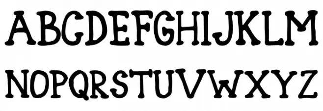 Blank Type Nol Schriftart Groß