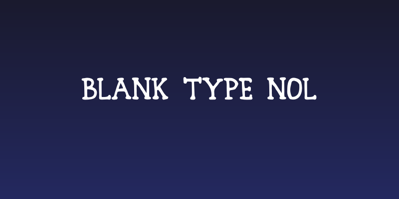 Blank Type Nol Social Header
