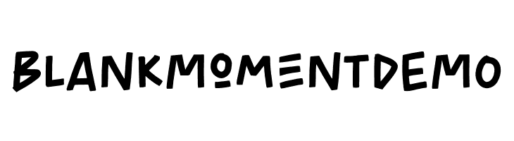 BlankMomentDEMO  नि: शुल्क फ़ॉन्ट्स डाउनलोड