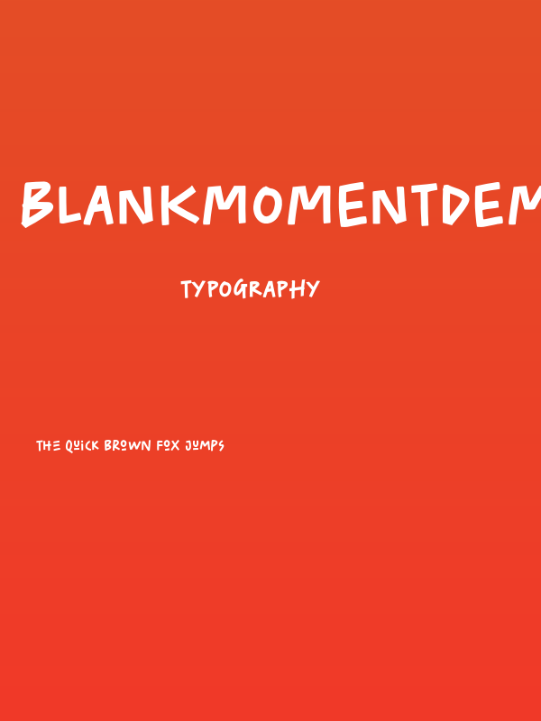 BlankMomentDEMO Poster