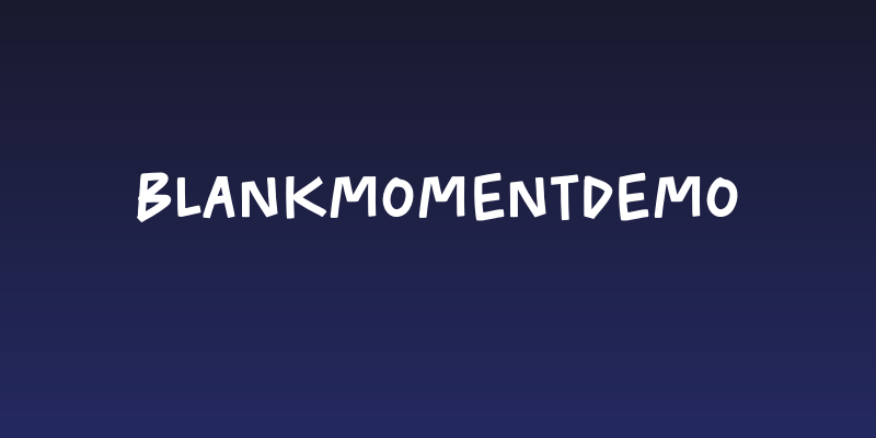 BlankMomentDEMO Social Header