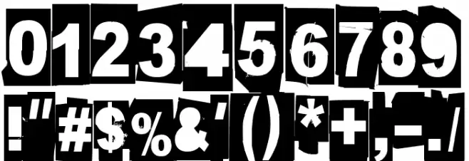 Blankblizzkrieg Font OTHER CHARS