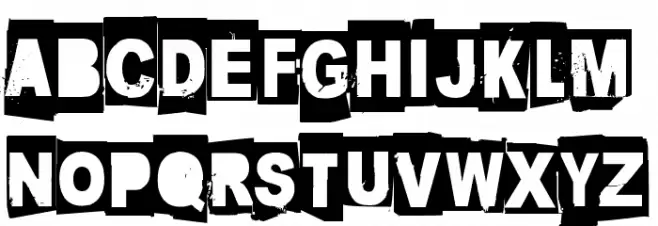 Blankblizzkrieg Шрифта ВЕРХНИЙ