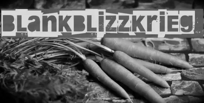 Blankblizzkrieg Font examples