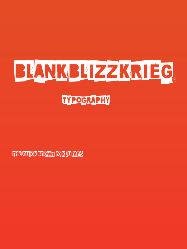 Blankblizzkrieg Poster