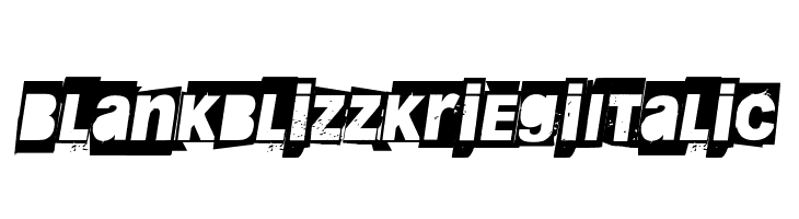Blankblizzkriegi Italic  Fuentes Gratis Descargar