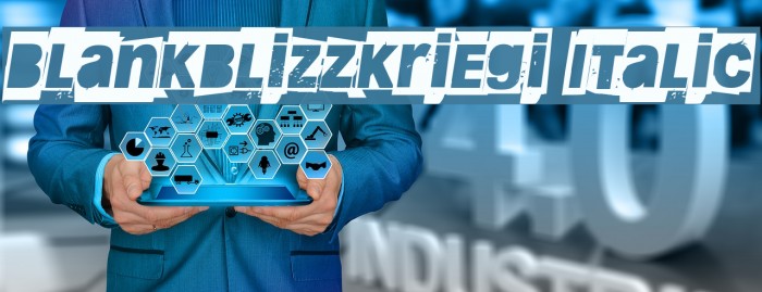 Blankblizzkriegi Italic Example 3