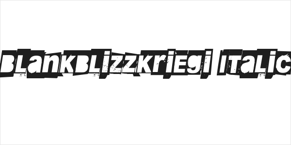 Blankblizzkriegi Italic Logo