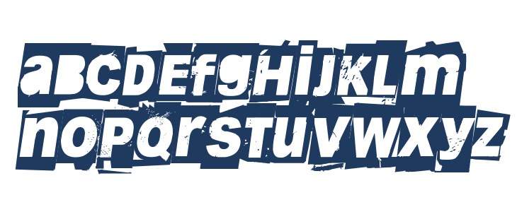 Blankblizzkriegi Italic Lowercase